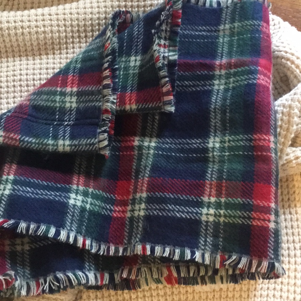 Evereve reversible plaid scarf